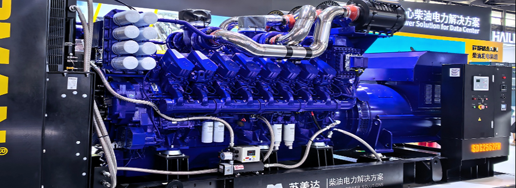 Home Engine preheater installation example on generator equipment