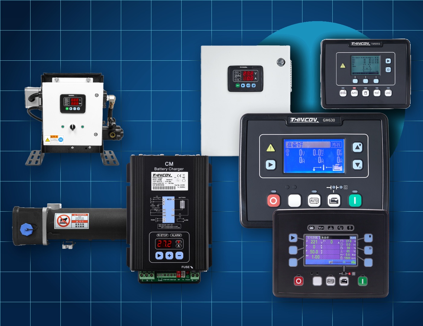 Home ZHUOHUI heating, charging and generator control product system