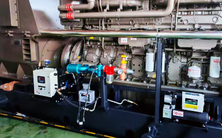 Home Oil heater installed with generator equipment