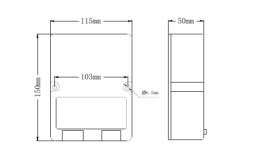 Smart Battery Chargers for Generator Starting Batteries CMC200 charger dimension drawing